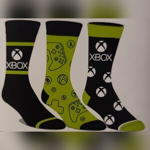 Xbox Men Crew Socks, 3 Pack (Fits Shoe Size: 8 - 12)
